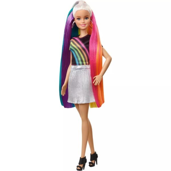 Barbie Rainbow Sparkle Hair Barbie Doll Barbie️ Rainbow Sparkle Hair Doll - Image 1