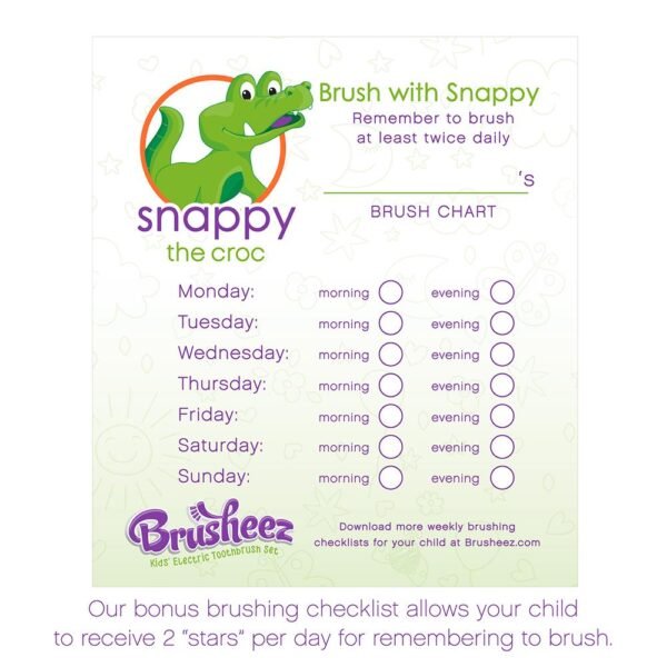 Web Electric Toothbrush Set - Snappy the Croc - Image 5