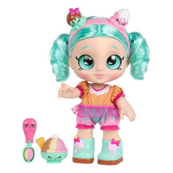 Kindi Kids Snack Time Friends 10" Doll - Peppa-Mint - Image 1