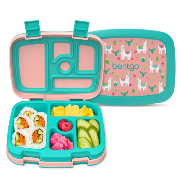 BGKDPT-LMA_0 Bentgo Kids Prints Lunch Box - Llama - Image 1