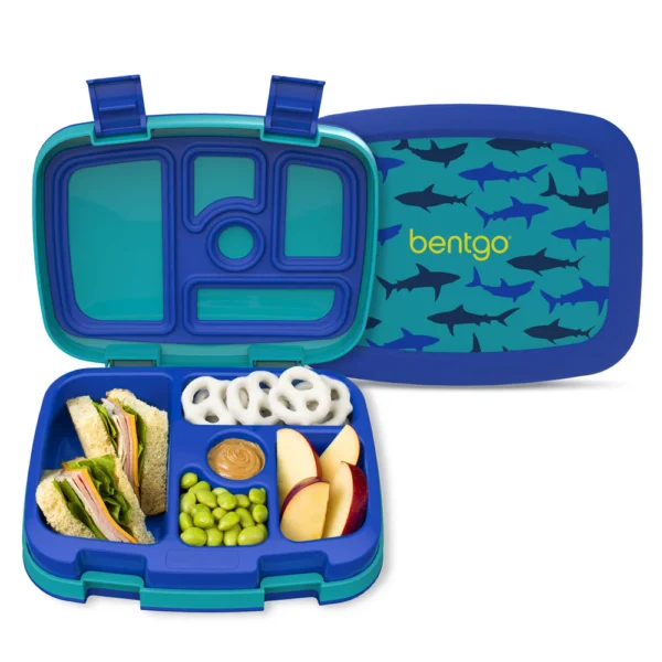 Bentgo Kids Prints Lunch Box - Sharks - Image 1