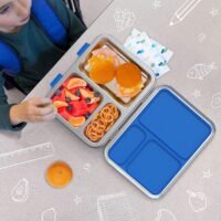 Bentgo Kids Stainless Steel Leak-Resistant Lunch Box - Blue - Image 2