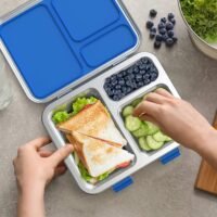 Bentgo Kids Stainless Steel Leak-Resistant Lunch Box - Blue - Image 6