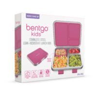 Bentgo Kids Stainless Steel Leak-Resistant Lunch Box - Fuchsia - Image 7