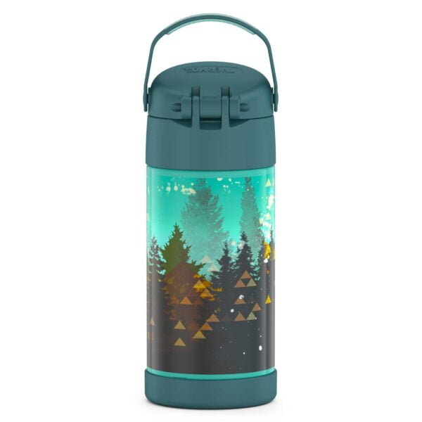 Thermos FUNTAINER® Water Bottle 12OZ - Patterns Evergreen Trees - Image 4