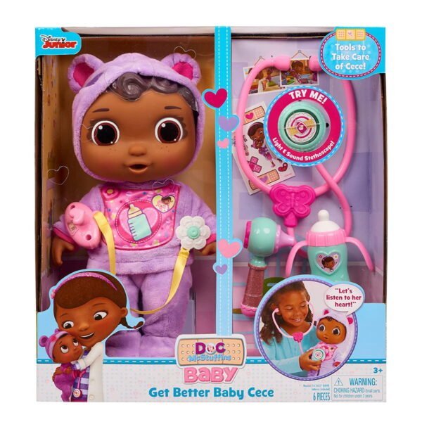 Doc McStuffins Disney Junior Get Better Baby Cece Doll - Image 4