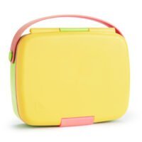Munchkin Lunch™ Bento Box with Stainless Steel Utensils - Light Yellow - Image 2