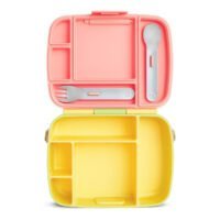 Munchkin Lunch™ Bento Box with Stainless Steel Utensils - Light Yellow - Image 6