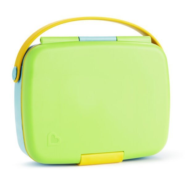 Munchkin Lunch™ Bento Box with Stainless Steel Utensils - Light Green - Image 4