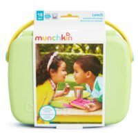 Munchkin Lunch™ Bento Box with Stainless Steel Utensils - Light Green - Image 7