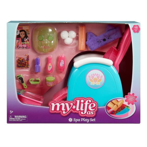 My Life As Spa Chair Playset for 18" Dolls, 19 Pieces Included - Image 4