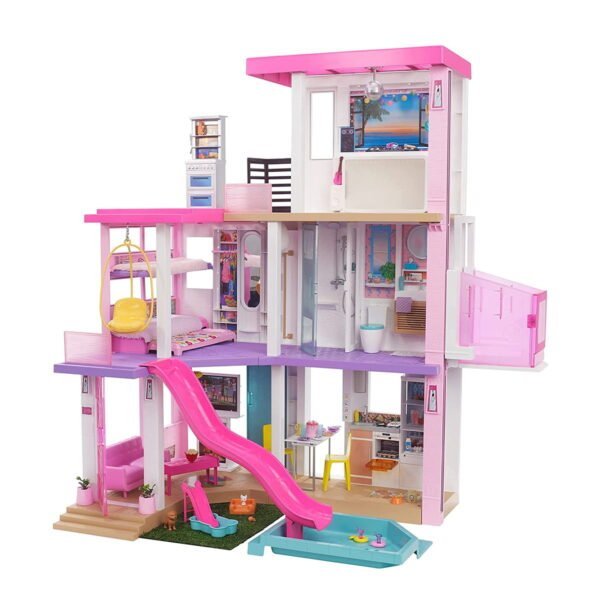 Barbie Dreamhouse (3.75-ft) 3-Story Dollhouse Playset with Pool & Slide Barbie Dreamhouse 3-Story Dollhouse Playset with Pool & Slide - Image 1