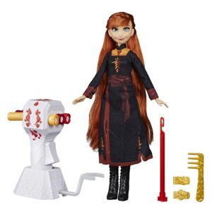 Disney Frozen 2 Long Hair Anna Doll Includes Automatic Hair Braiding Tool