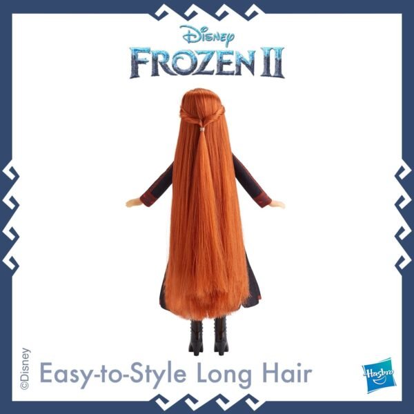 Disney Frozen 2 Long Hair Anna Doll Includes Automatic Hair Braiding Tool - Image 6