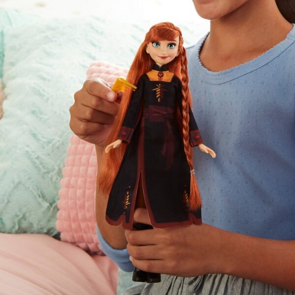 Disney Frozen 2 Long Hair Anna Doll Includes Automatic Hair Braiding Tool - Image 8