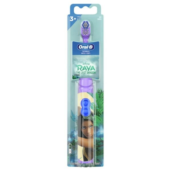 GridArt_20240320_203516530 Oral-B Kids Battery Powered Electric Toothbrush Featuring Disney's Raya and the Last Dragon - Image 1
