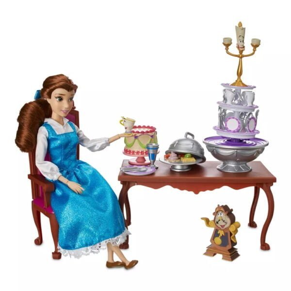 Belle Classic Doll Dinner Party Play Set Belle Classic Doll Dinner Party Play Set – Beauty and the Beast - Image 1