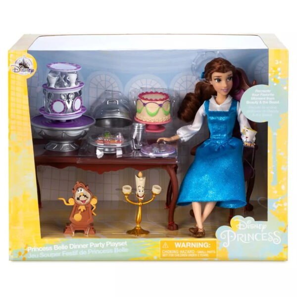 Belle Classic Doll Dinner Party Play Set – Beauty and the Beast - Image 2