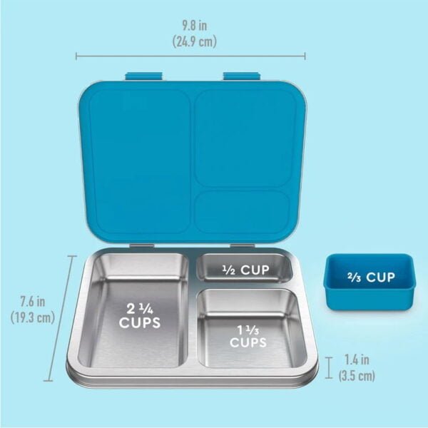 Bentgo Kids Stainless Steel Prints Lunch Box - Dinosaur - Image 6