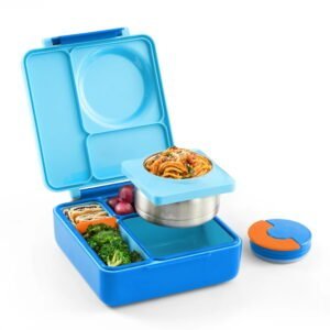 OmieBox Insulated Bento Lunch Box - Blue Sky