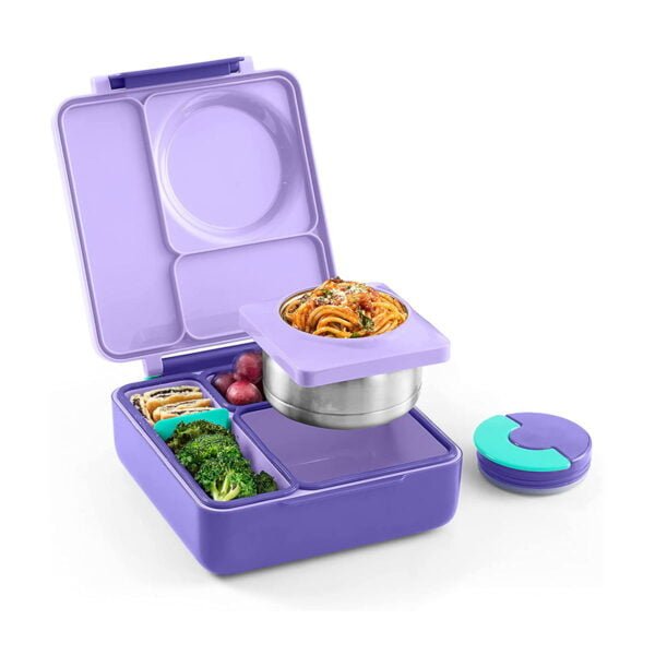 OmieBox Insulated Bento Lunch Box - Purple Plum - Image 1