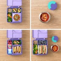 OmieBox Insulated Bento Lunch Box - Purple Plum - Image 2