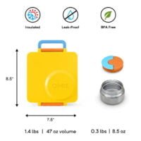 OmieBox Insulated Bento Lunch Box - Sunshine - Image 3