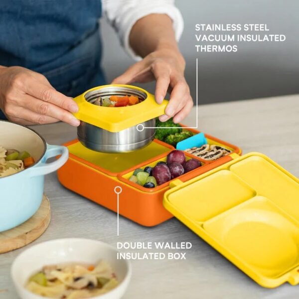 OmieBox Insulated Bento Lunch Box - Sunshine - Image 4