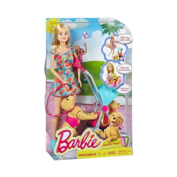 Barbie Strollin' Pups Playset - Image 2