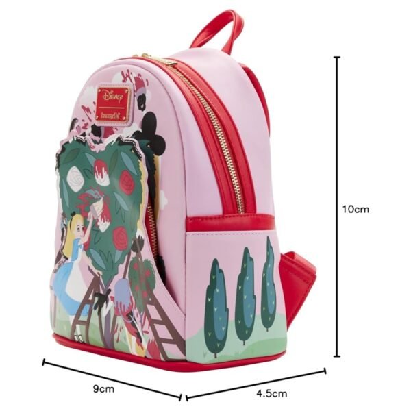 Loungefly Alice in Wonderland Painting the Roses Red Mini Backpack - Image 2