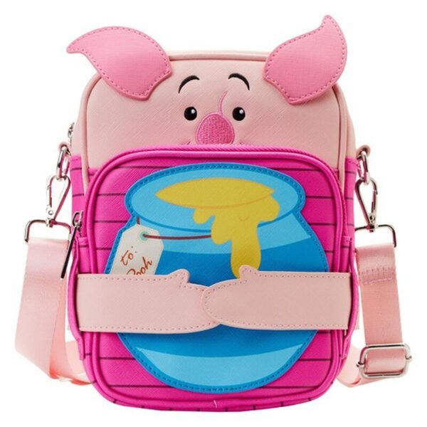 Winnie the Pooh Piglet CROSSBUDDIES Bag Loungefly Winnie the Pooh Piglet Crossbuddies Bag - Image 1