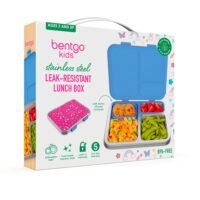 Bentgo Kids Stainless Steel Prints Lunch Box - Rainbows and Butterflies - Image 2