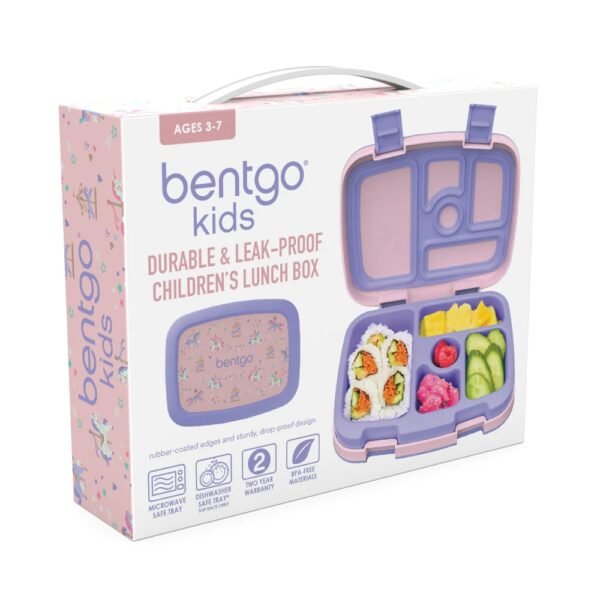 Bentgo Kids Prints Lunch Box - Carousel Unicorns - Image 5