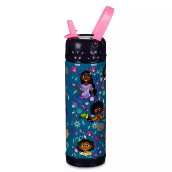 Disney Encanto Stainless Steel Water Bottle with Built-In Straw - Image 1