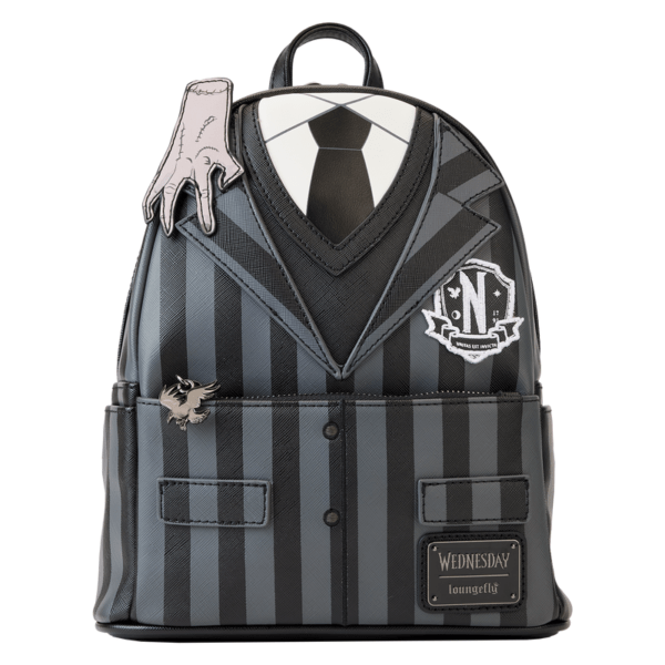 Wednesday Nevermore Cosplay Mini Backpack Loungefly Wednesday Nevermore Cosplay Mini Backpack - Image 1