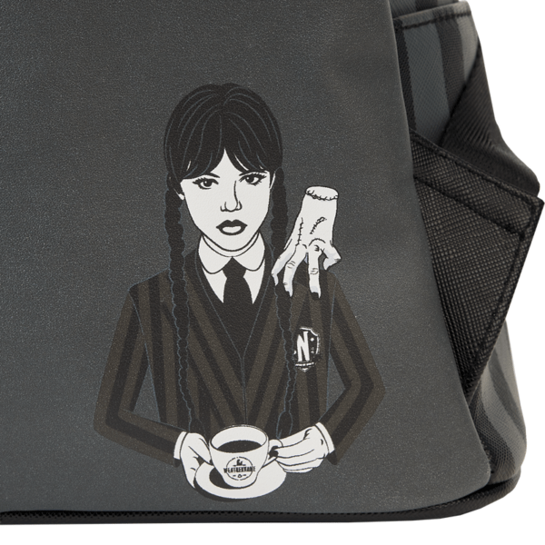 Loungefly Wednesday Nevermore Cosplay Mini Backpack - Image 4