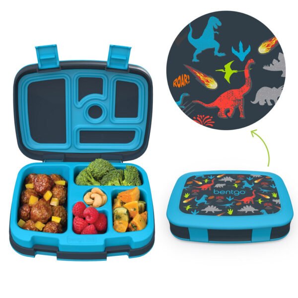 bentgo-kids-prints-lunch-dino-1 (1) Bentgo Kids Prints Lunch Box - Dinosaur - Image 1