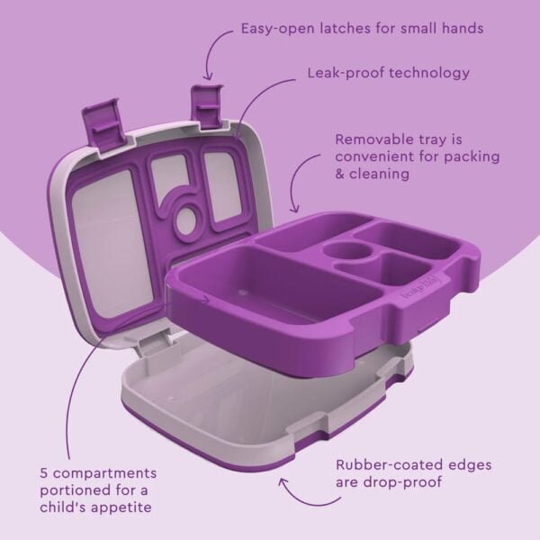 Bentgo Kids Lunch Box (Purple) - Image 5
