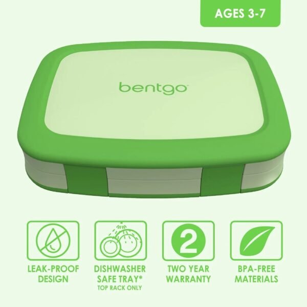 Bentgo Kids Lunch Box (Green) - Image 3