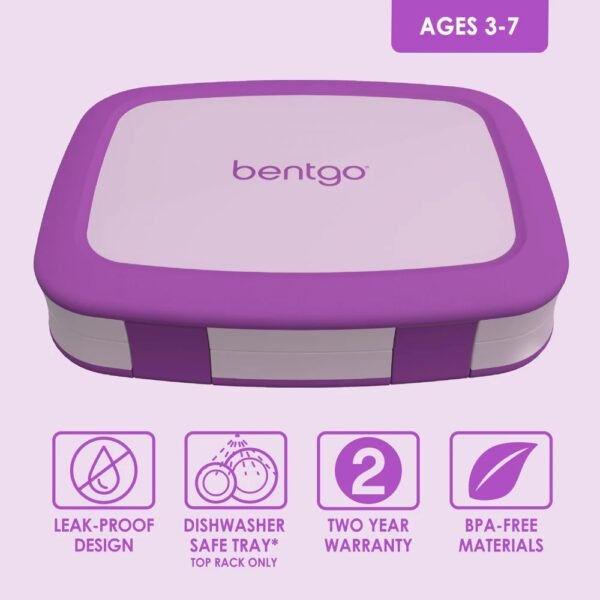 Bentgo Kids Lunch Box (Purple) - Image 3