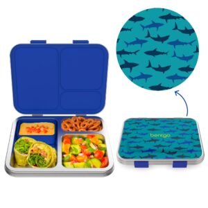 Bentgo Kids Stainless Steel Prints Lunch Box - Sharks