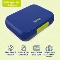 Bentgo Pop Lunch Box (Navy Blue/Chartreuse) - Image 3