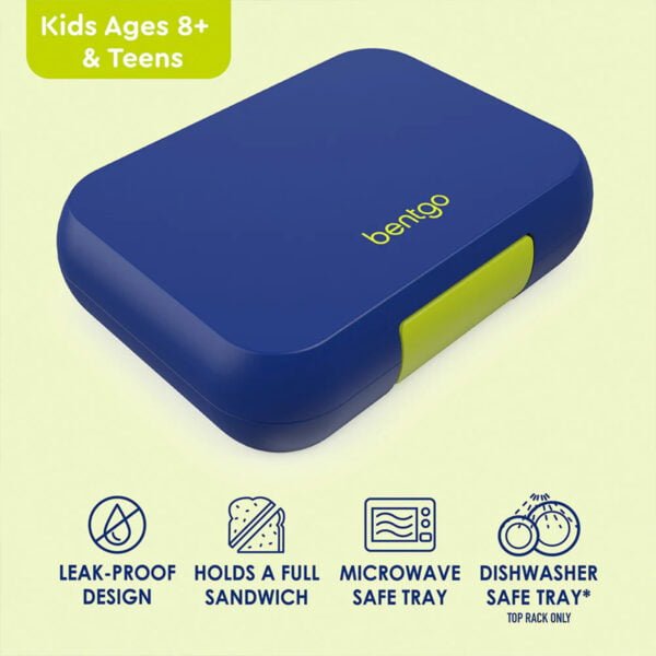Bentgo Pop Lunch Box (Navy Blue/Chartreuse) - Image 3
