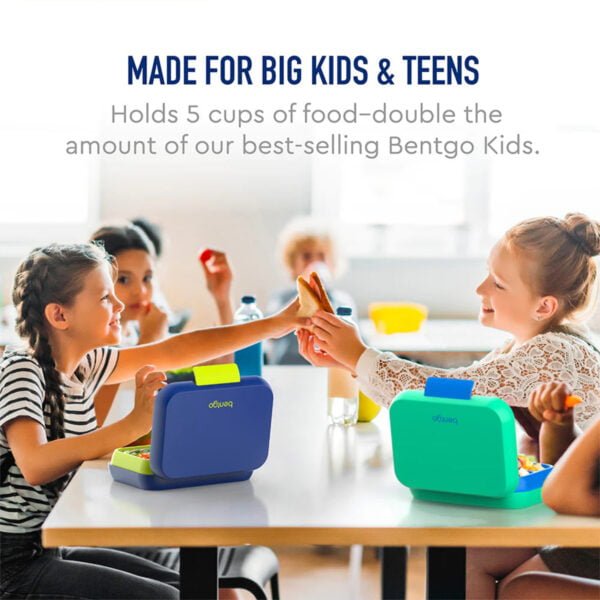 Bentgo Pop Lunch Box (Navy Blue/Chartreuse) - Image 4