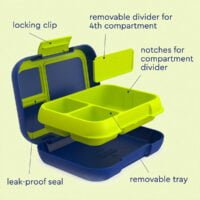 Bentgo Pop Lunch Box (Navy Blue/Chartreuse) - Image 5