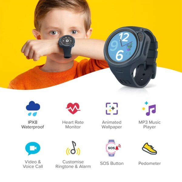 myFirst Fone R1s - Smartwatch Phone for Kids ( Space Blue ) - Image 4