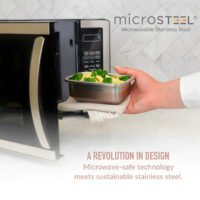 Bentgo MicroSteel Heat & Eat Container - Snack Size 2 Cups - Rose - Image 2