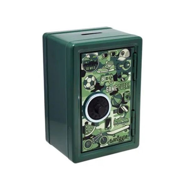 Smiggle'sThrifty Moneybox Safe - Khaki Smiggle'sThrifty Moneybox Safe - Khaki - Image 1