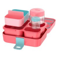 Thermos Kids Freestyle 8 Piece Food Storage Kit - Peach - Image 2