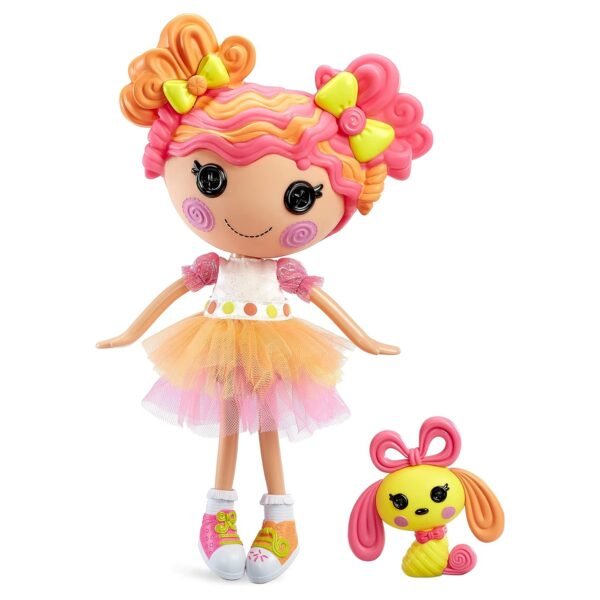 GridArt_20231109_223450527 Lalaloopsy Sweetie Candy Ribbon & Pet Puppy, 13" Taffy Candy-Inspired Doll - Image 1